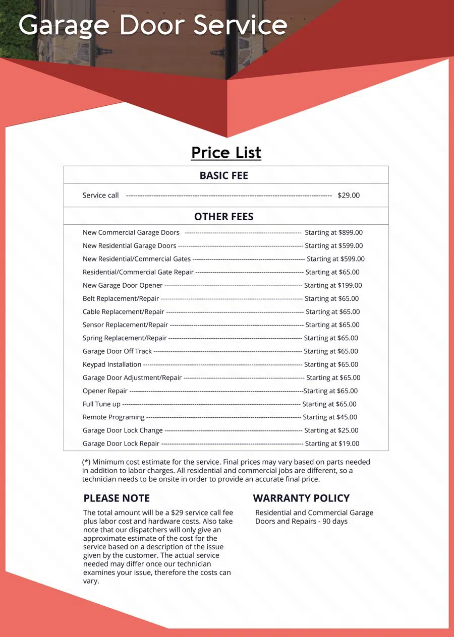 Express Garage Door Service Dublin, CA 925-344-3457